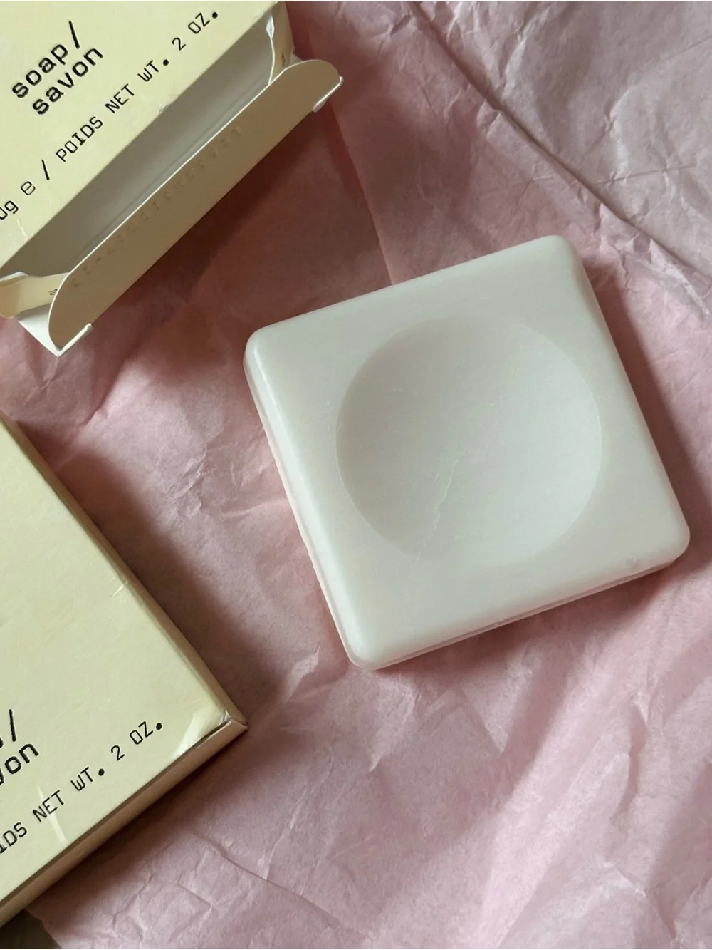 Le Labo Rose 31 soap - pale yellow boxes